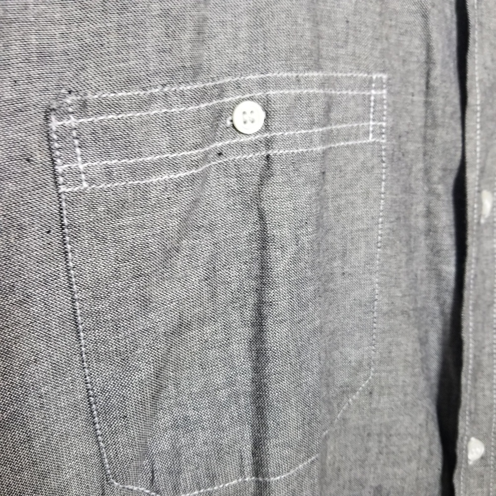 Men's Authentic Denim & Rivets Linen Button Down - Picture 3 of 5